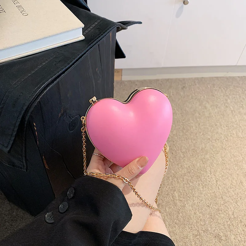 Red niche love bag mini fashion messenger bag chain single shoulder lipstick earphone bag