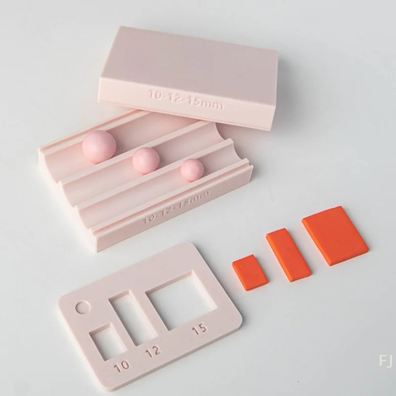 [YU] Многоразмерный создатель шариков из полимерной глины, форма для изготовления шариков из бисера, формирователь и резак для глиняных шаров, сделай сам, для серег, ожерелий, ювелирных изделий