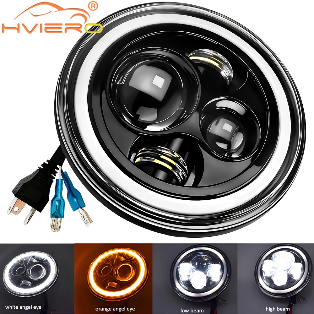 1/2 Stück Auto-LED-Scheinwerfer 45W Ultra Hell 7000K Nebelscheinwerfer Winkel-Augenlicht Spot-Lampen DRL Tagfahrlicht 12V-36V Auto-Frontscheinwerfer