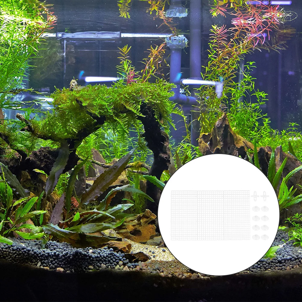 

1Set Aquarium Fish Tank Isolation Board Plastic Grid Divider Durable Cover Fish Separation Tank Dividing Screens
