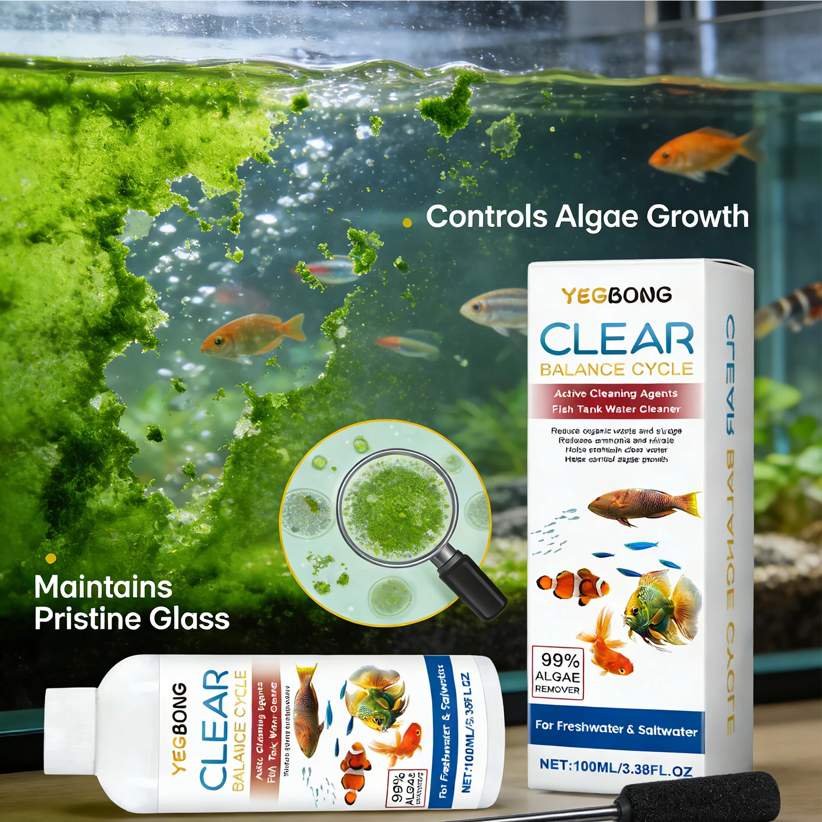 Fish Tank Water Clarifying Ag - Aquarium Plant Seeds ulasan dan harga
