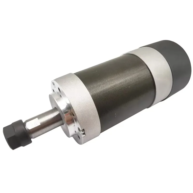 DC Brushless 48V Air Cooled Spindle Motor with Speed Governor Controller & 52mm Bracket Clamp for CNC Router Milling 500W Power