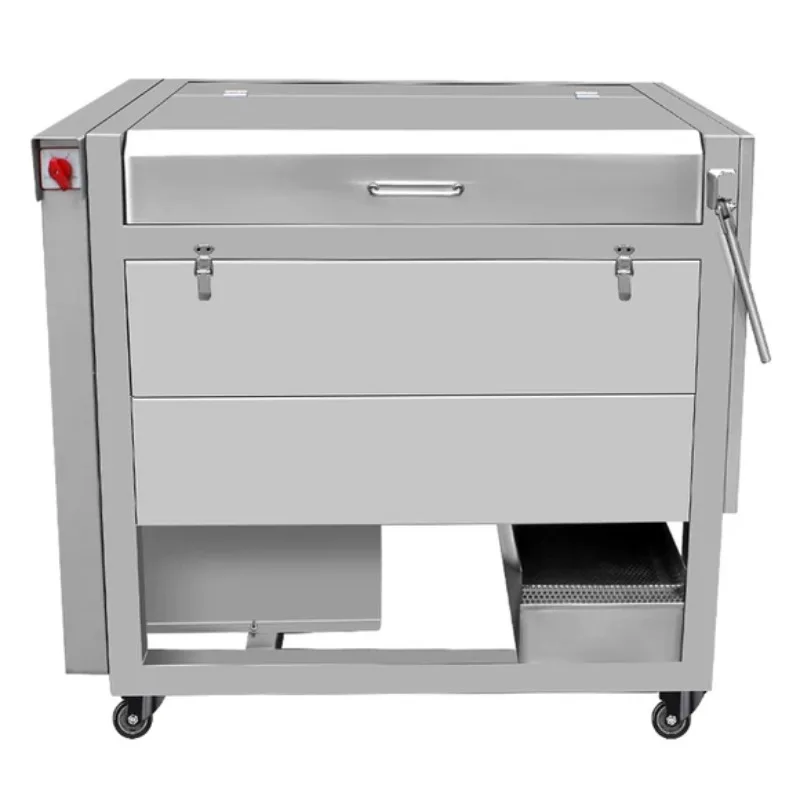 Máquina Peladora Automática Comercial de Acero Inoxidable con Rodillo de Cepillado para Limpieza y Pelado de Jengibre, Taro y Vegetales