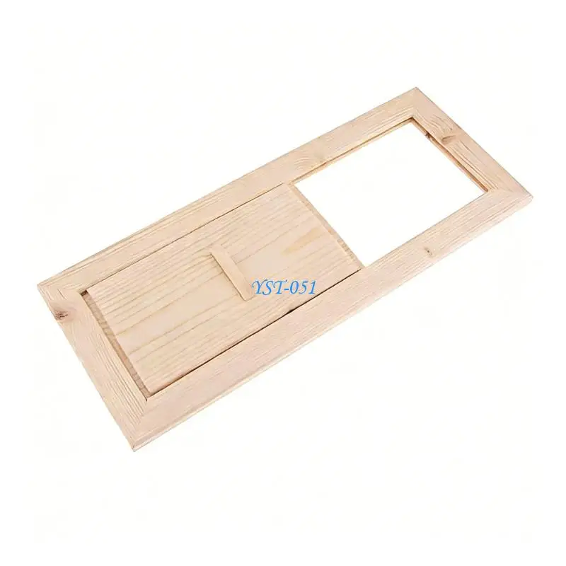 

E15A Sauna Ventilation Panel Wooden Air Vent for Sauna Room Shutter Window Blinds