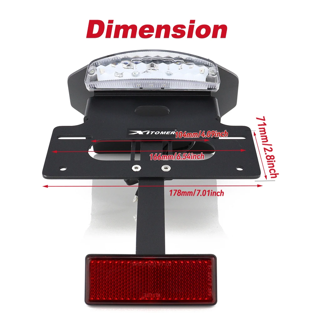 Motorcycle Rear Tail Tidy Fender Eliminator Kit License Plate Holder Tail Light Bracket SCL500 CL500 2023-2025 2026 For Honda