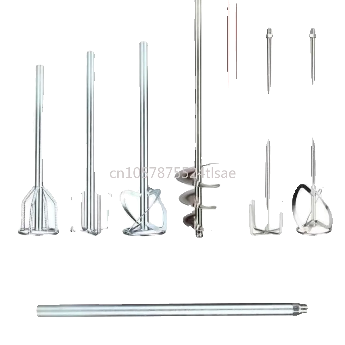Concrete Mixer Paddle Axle Hexagon Drill/Square Hammer Multiple Style Selection Stainless Steel Mixer Stir Bar Paint