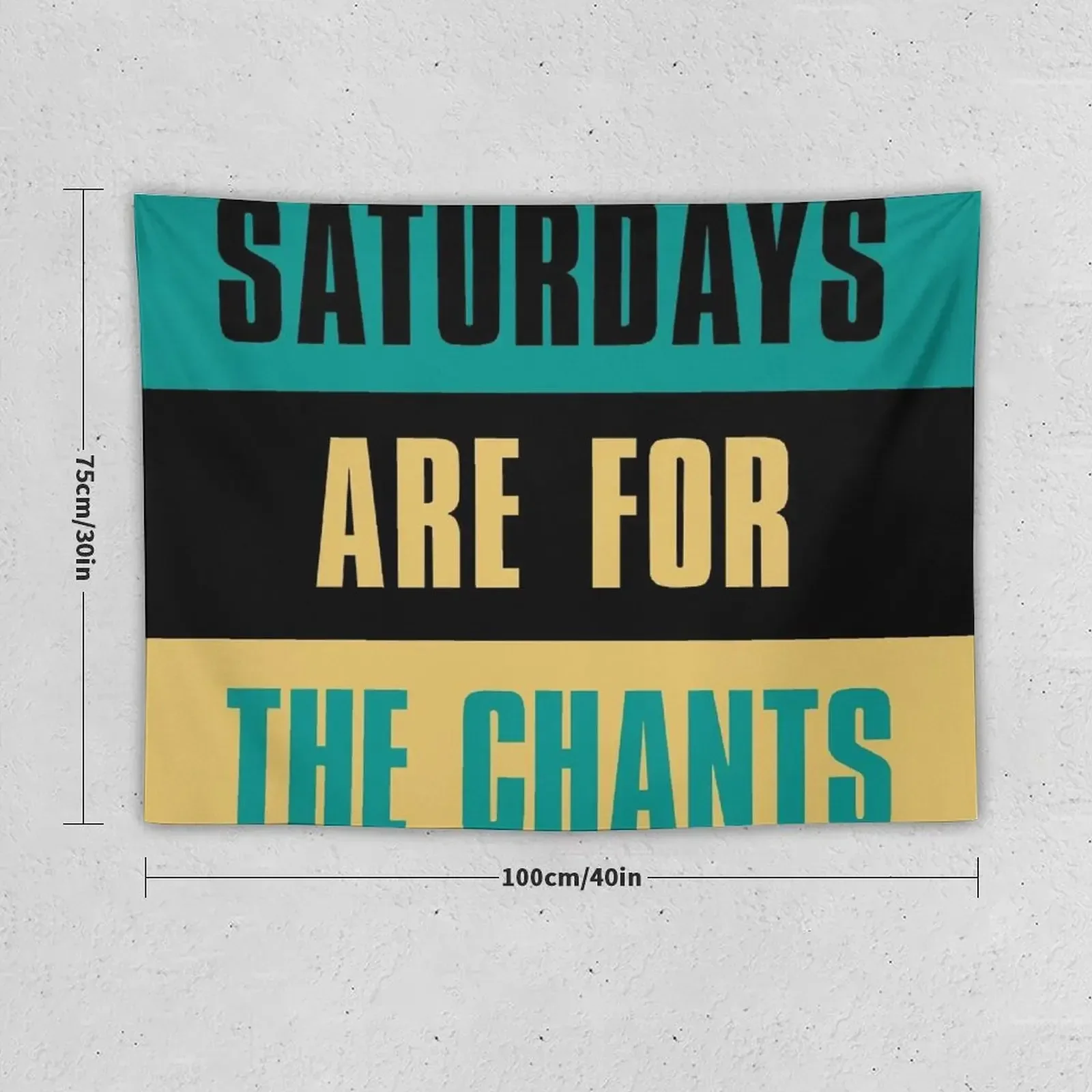 Saturdays are for The Chants, Coastal Carolina University Tapestry For Bedroom Room Decor Cute Tapestry