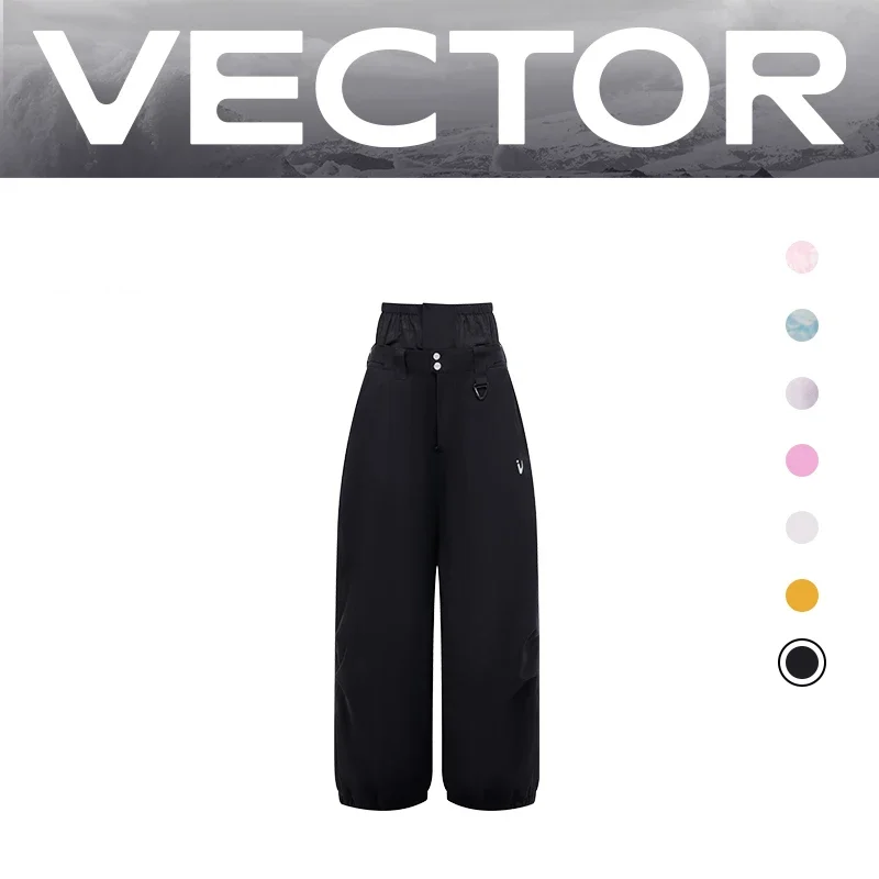 VECTOR Heren Dames 3L Katoenen Skibroek Winter Warm Winddicht Waterdicht Buitensport Snowboard Skibroek Sneeuwbroek