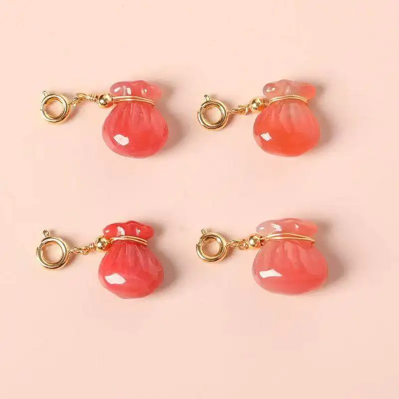 Natural salt source agate money bag DIY accessories accessories