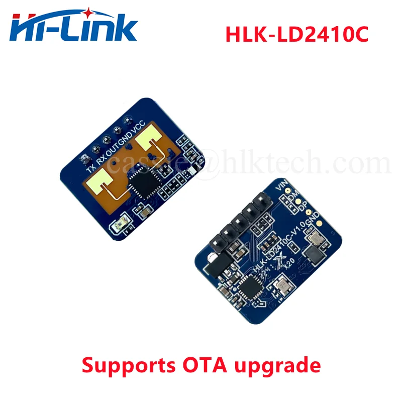 HLK-LD2410C 100 buah/lot sensitivitas tinggi Hi-Link panas 24GHz mmWave modul Sensor Radar Sensor kehadiran manusia HLK-LD2410C