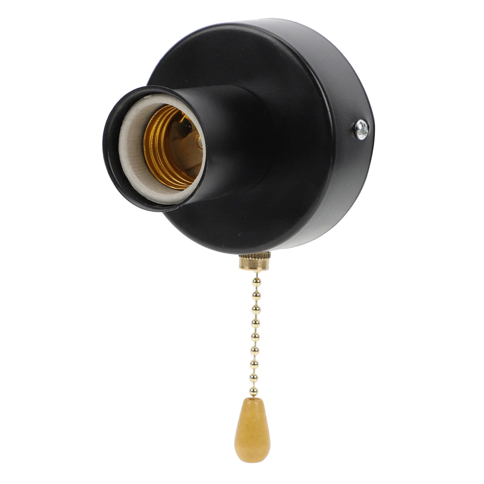 

Ceiling Light Lamp Holder Home Accessory Wall Lampholder Pull Chain Base with Pullswitch