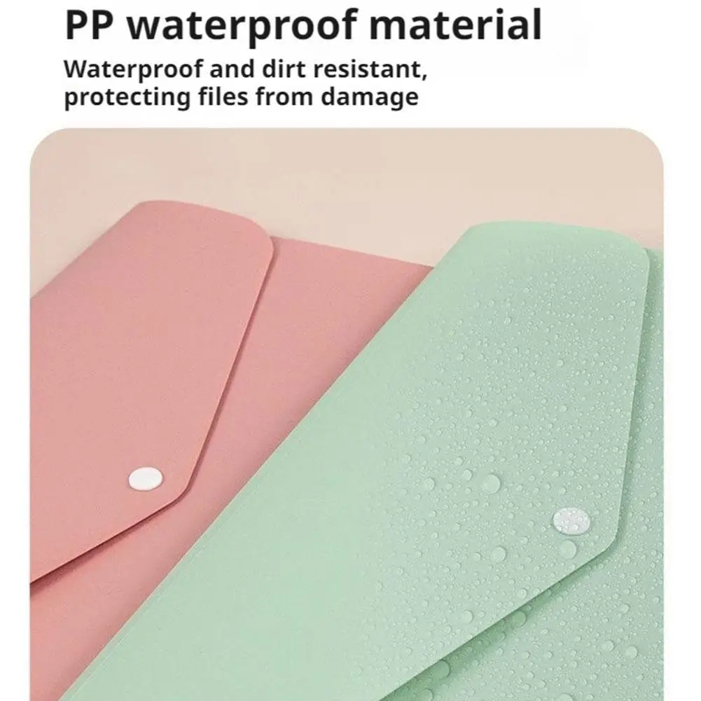 1Pcs Expanding File Folder 5-Grid Multi Layer Storage Bag Horizontal Portable Thickened File Bag