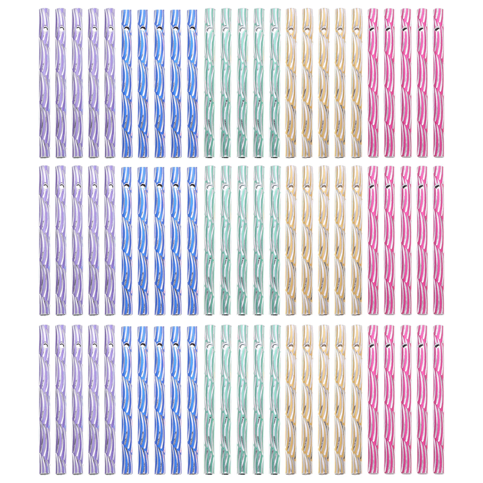 

100 Pcs Wind Chime Making Accessories Hanging Tube Metal Tubes DIY Pipe Replacement Tools Parts