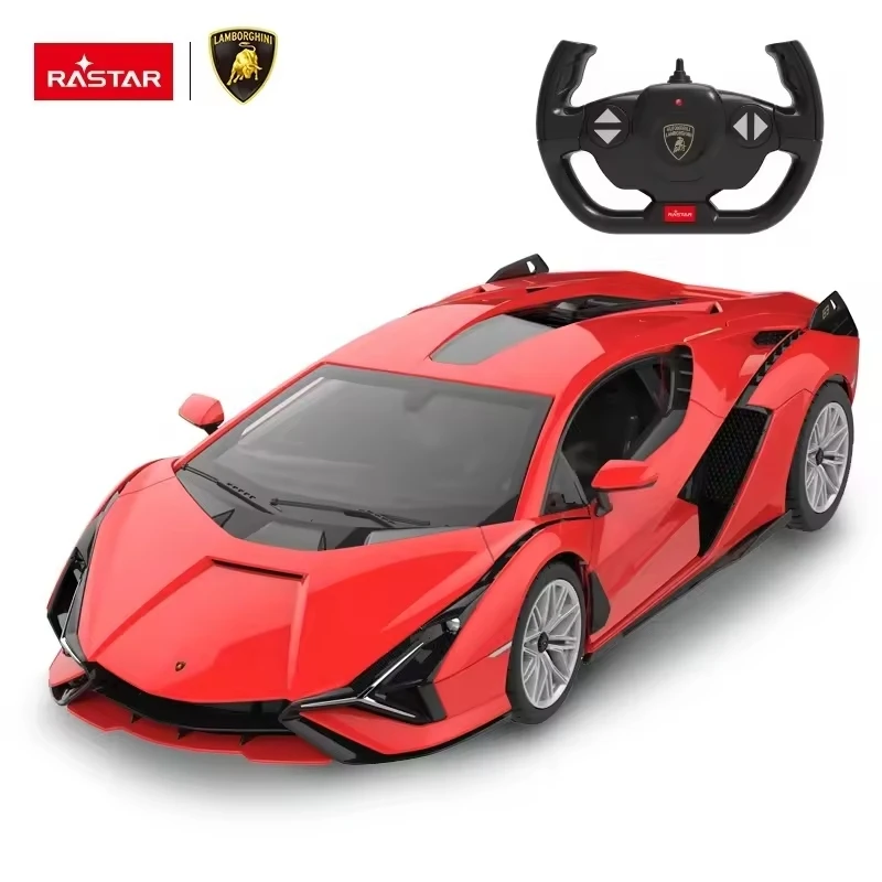 RASTAR Lamborghini Sian FKP RC Car 1:14 Car Model 600mAh Battery LED Lights OPen The Doors Auto Machine Toy Gift for Kids Adults