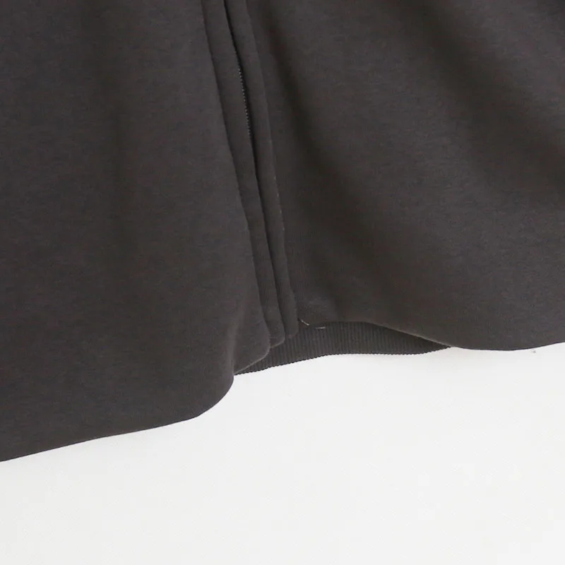 Disney 70th Anniversary Fleece Hooded Sweatshirt Disneyland Letter Embroidery Zip Up Hoodies Jacket Jumper Loose Top Unisex