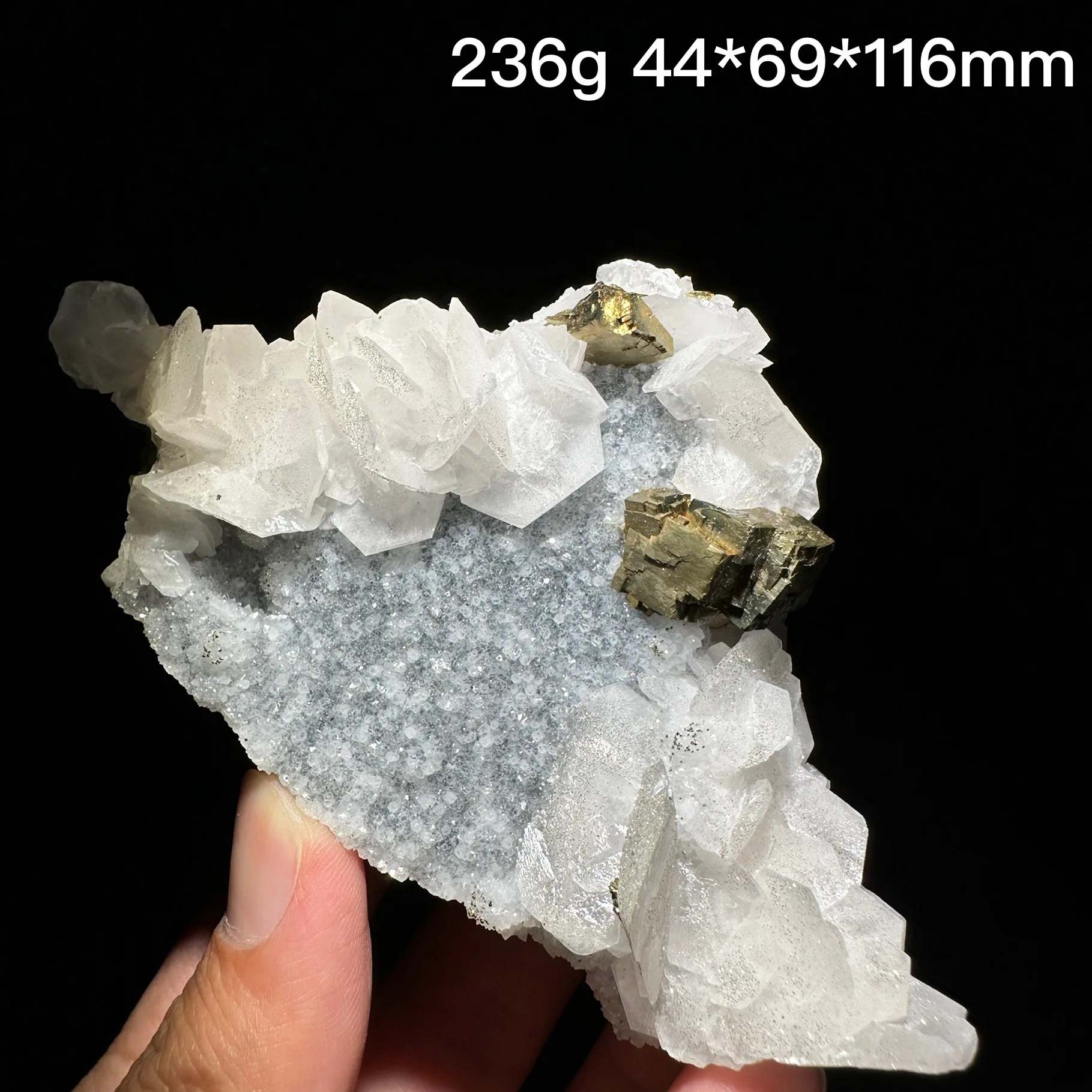 100% Natural Stone Rose Calcite Crystal Cluster Fluorescence Effect Mineral Raw Quartz Rock Specimen Decoration Rough Healing