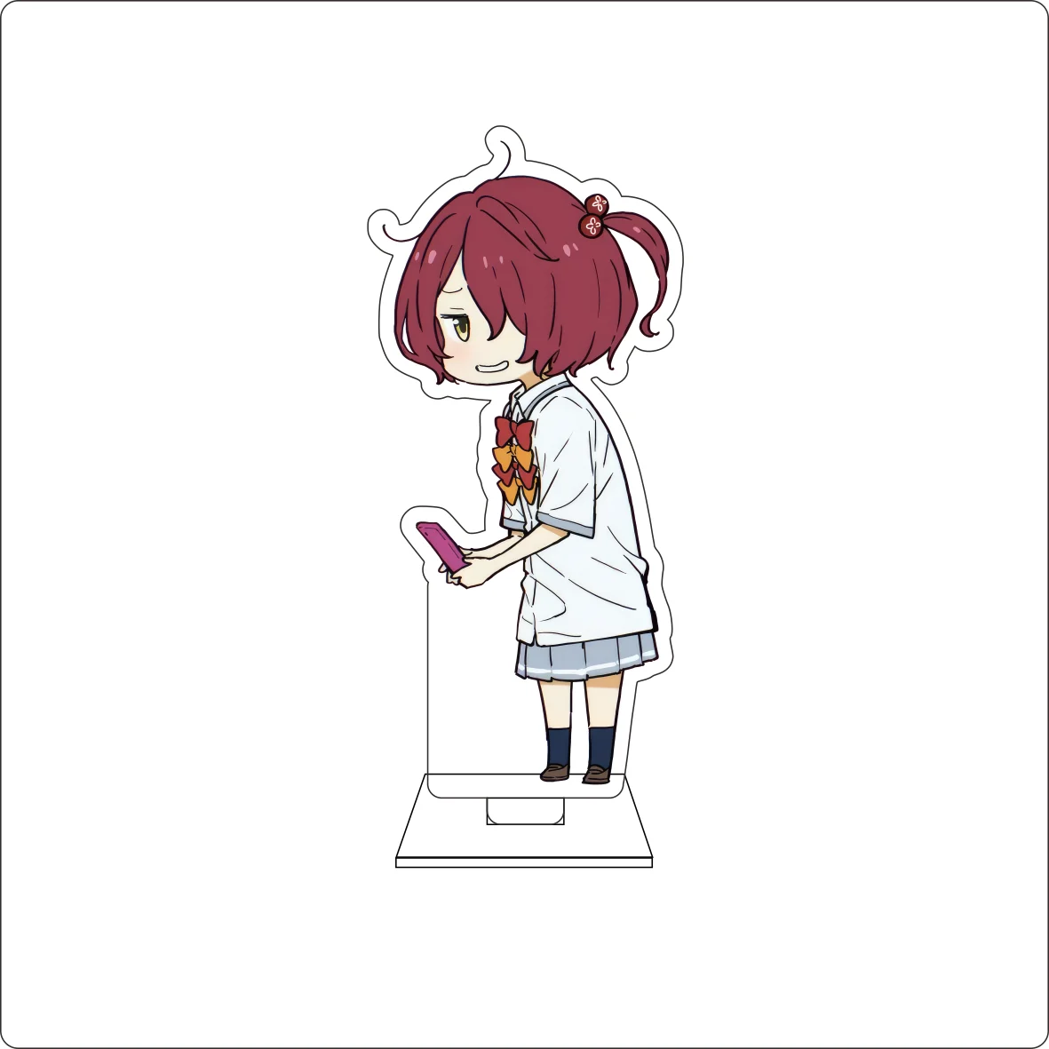 10CM Anime Makeine: Too Many Losing Heroines! Cosplay Cute Acrylic Figure Stand Plate Anna Yanami Ornaments Gifts view 5