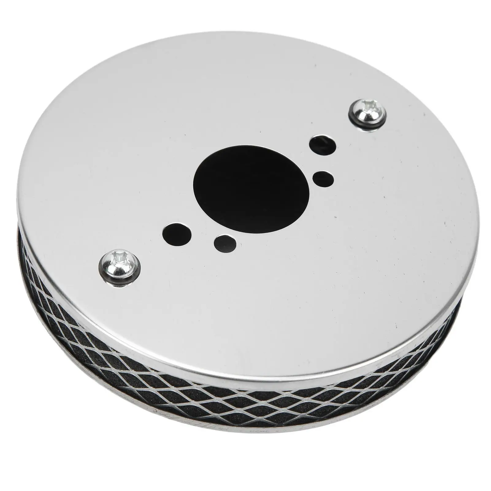 منقي هواء كروم 14 × 3 سم فلتر هواء عالي التدفق سطح أزرق بديل لمكربن su HS2 11⁄4 بوصة للإصلاح #2