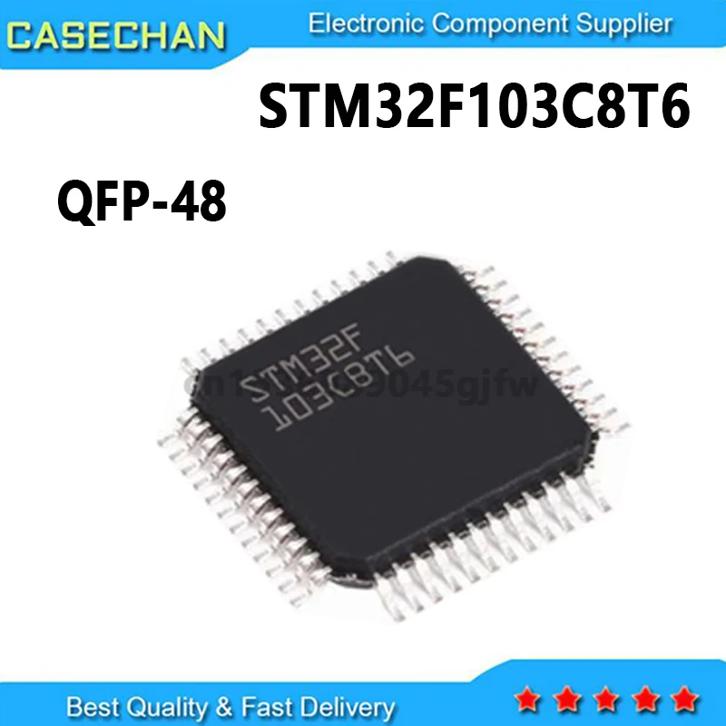 10PCS New and Original 32F103C8T6 STM32F103C8T6 QFP-48