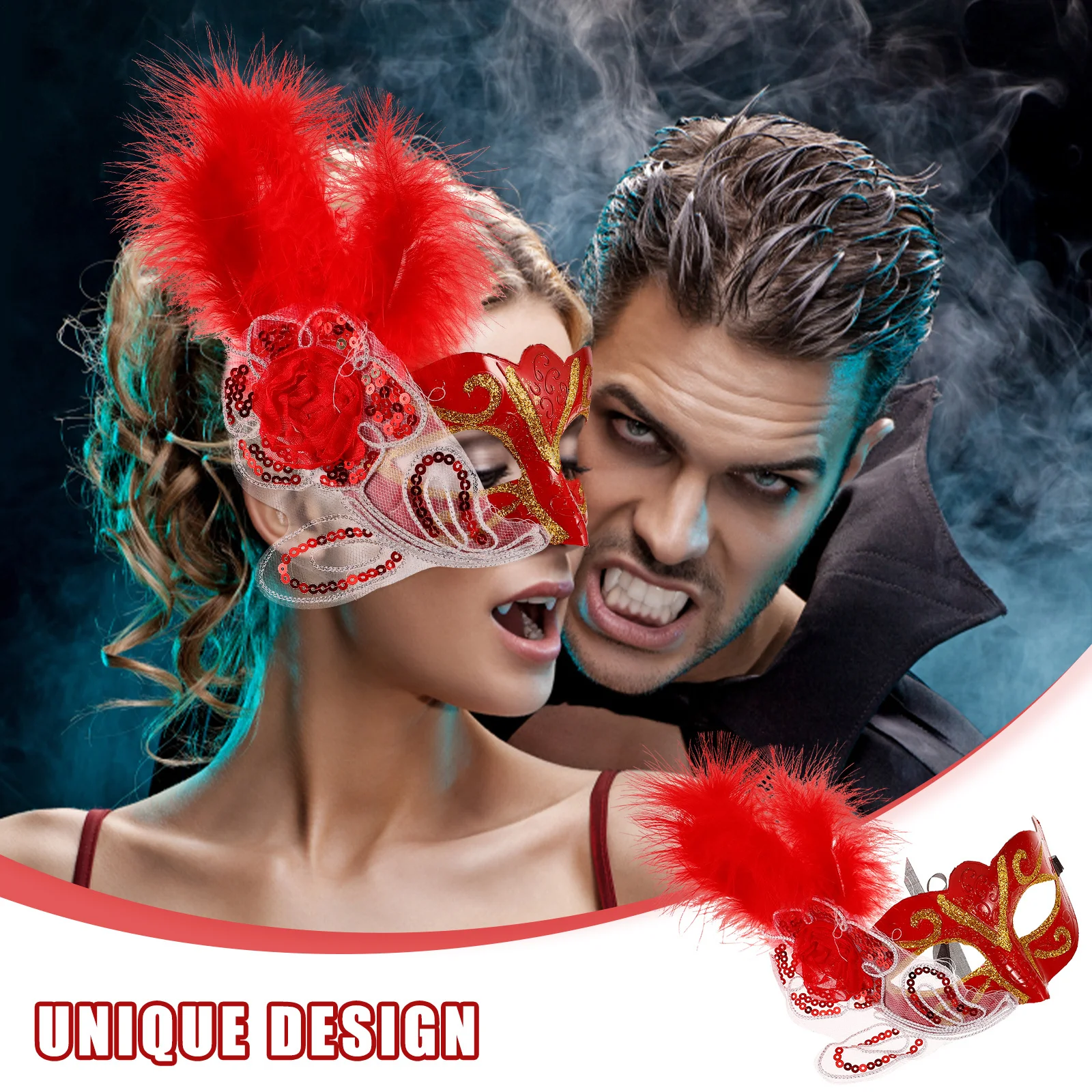 

Маска для маскарадной вечеринки, уникальный дизайн оперения, легкий, удобный, Хэллоуин, карнавал, косплей, реквизит для фотосессии для женщин