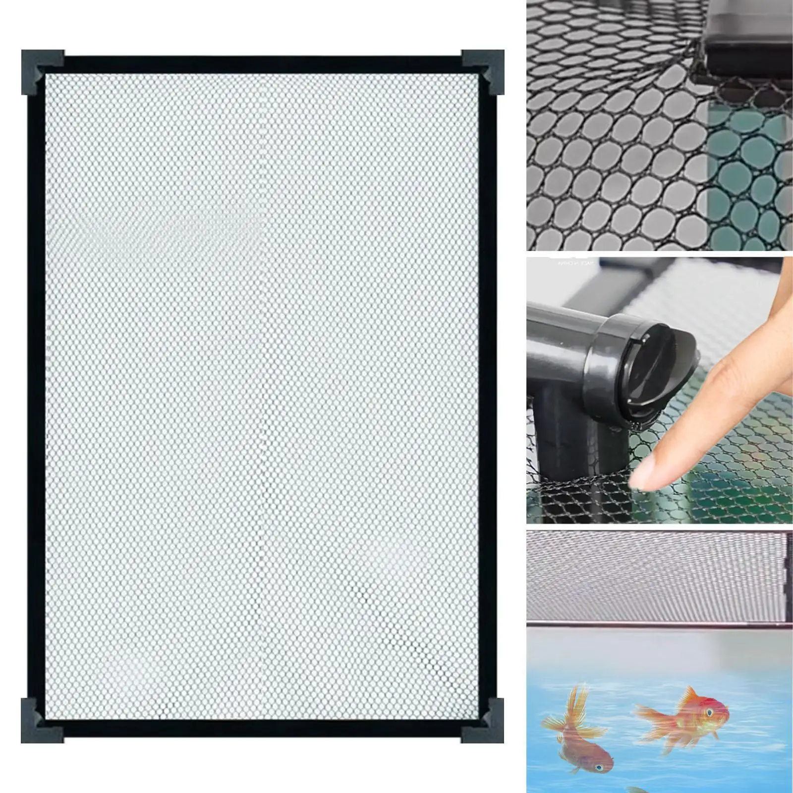 Fish Tank Lid Cover DIY Kits Magnetic Anti Jumping Aquarium Screen Top Cover Mesh Screen Protective Net Sturdy Accessory