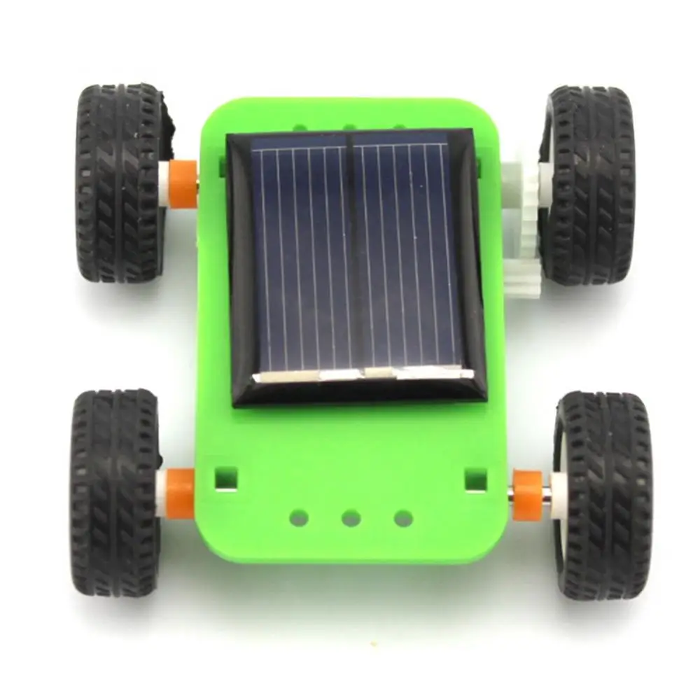 Dropshipping!!Solar Power Mini Car DIY Assembly Vehicle Kids Experiment Educational Toy Gift for Childen