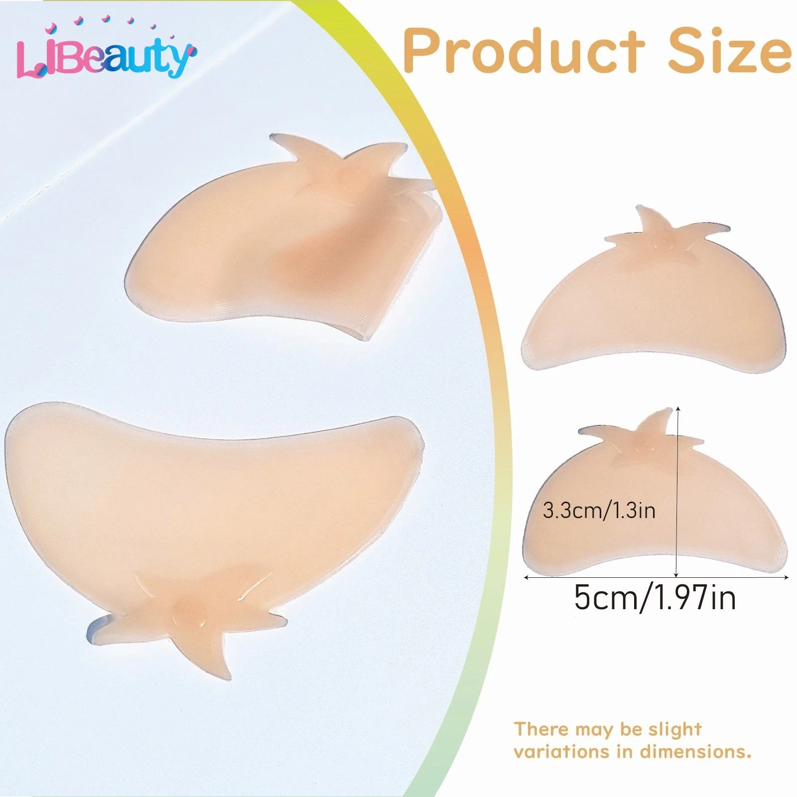 Libeauty Flat Lash Lift Shield Ultra-Thin Korean Silicone Softening Pads For No.1 Perm Step Only & Self-Adhesive Eyelash Lift Pa