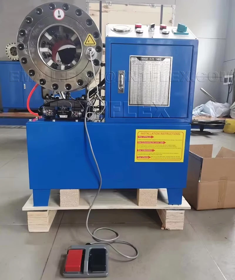 

customized 6-51mm Fully Automatic Hydraulic Hose Crimping Machine Crimper Machine With 10 Sets of Dies