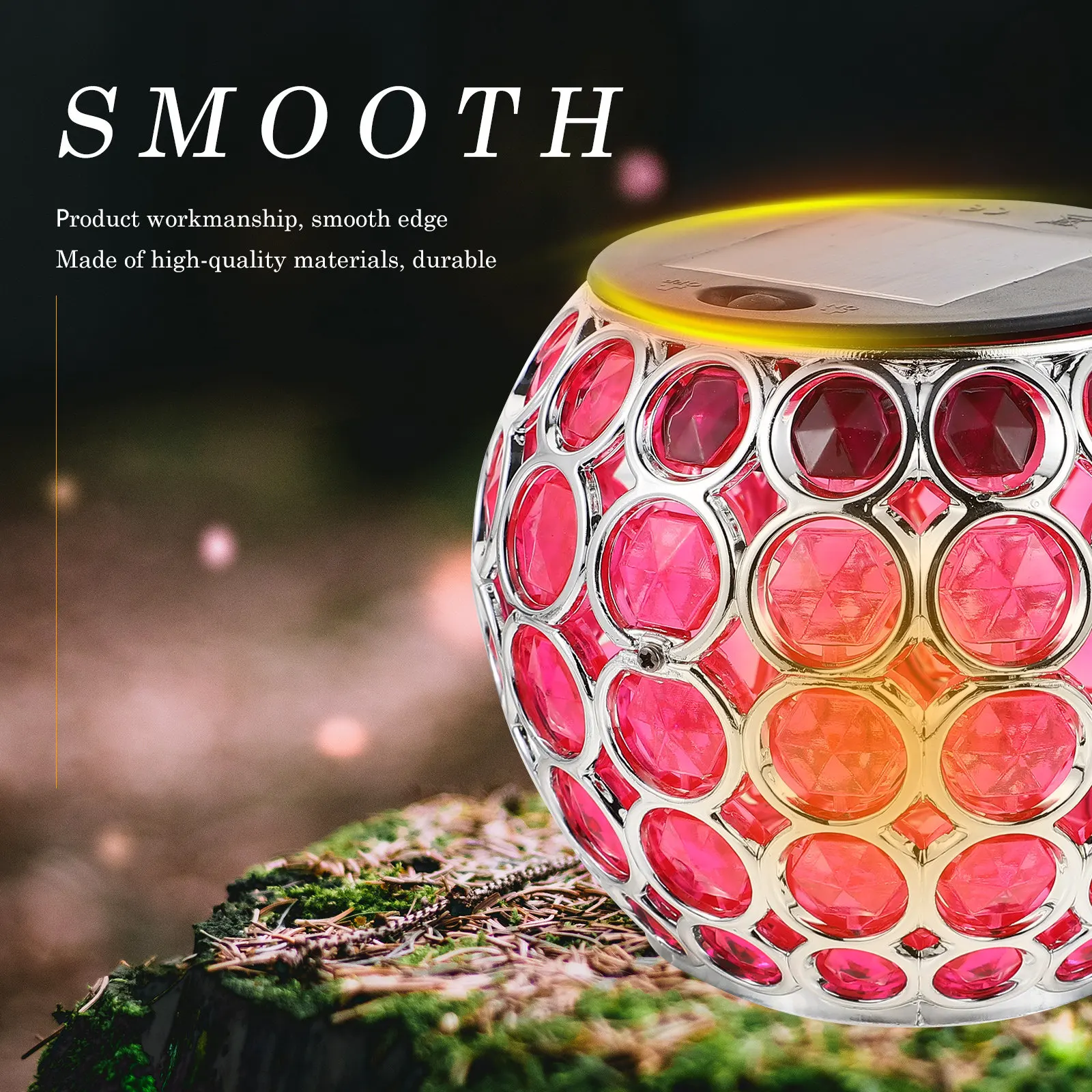 1Pcs Outdoor Solar Lamp Decor Hollow-Out Garden Balcony Yard Scene Light Creative LED Durable Decoration Garden Lamp