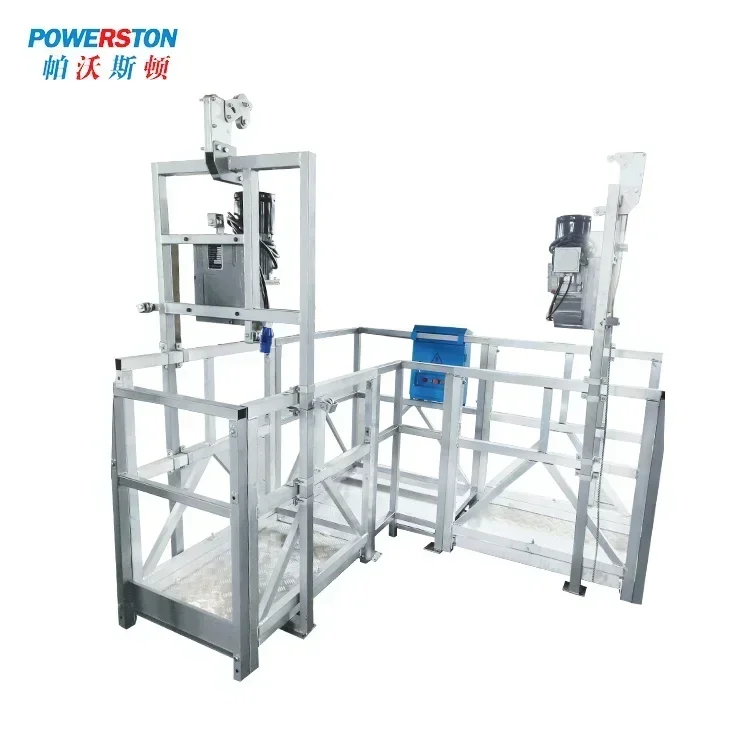 Plate-forme de travail de levage de câble métallique d'acier de ZLP630 pour la construction élevée de bâtiments