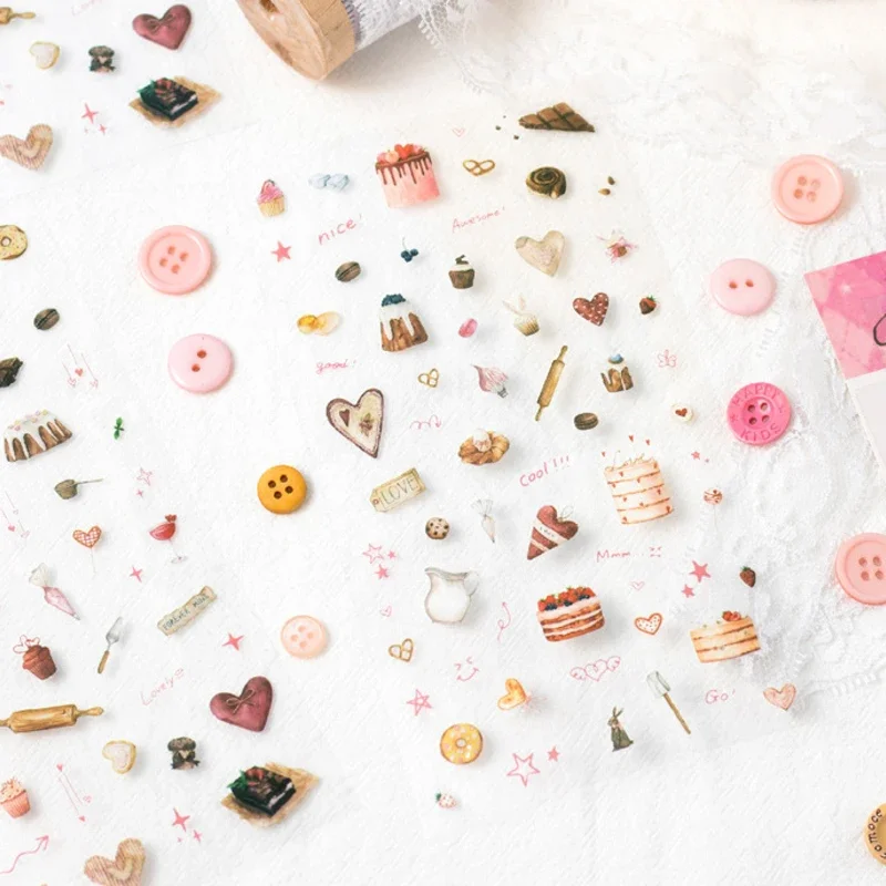 

Бумага Mr, 1 стиль, 24 шт./пакет, полусладкая серия, наклейки для домашних животных, сумка, багаж, наклейки для справочника, милые наклейки