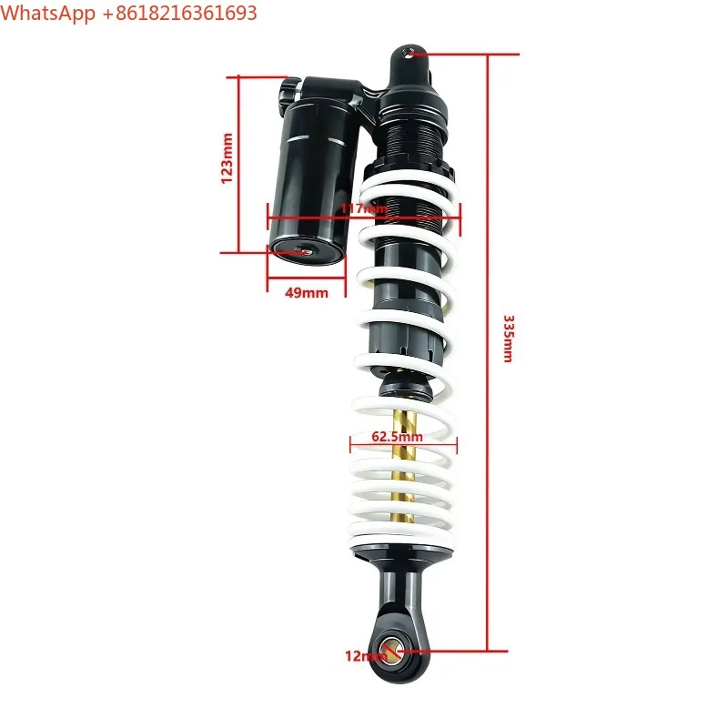 Limited Offer 335MM/305MM/365MM Dual Adjustable Inverted Shock Absorbers Suitable For N-MAX/PCX Motorcycles And Cars