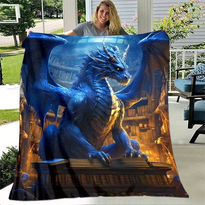 Newest Snow Mountain Twin White Wolf Blue Eyes Flannel Throw Blanket, Cool Wildlife Animal Blanket for Sofa Bed Living Room