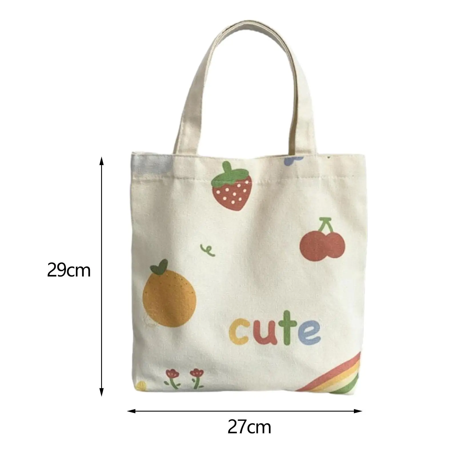 Canvas Bag Handbag Fashionable for Women Top Handle Multipurpose Grocery Bag image 6