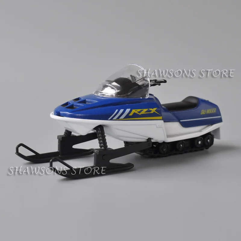 1:24 Diecast Model Toys Snowmobile Snow Bike Miniature Replica Collectible