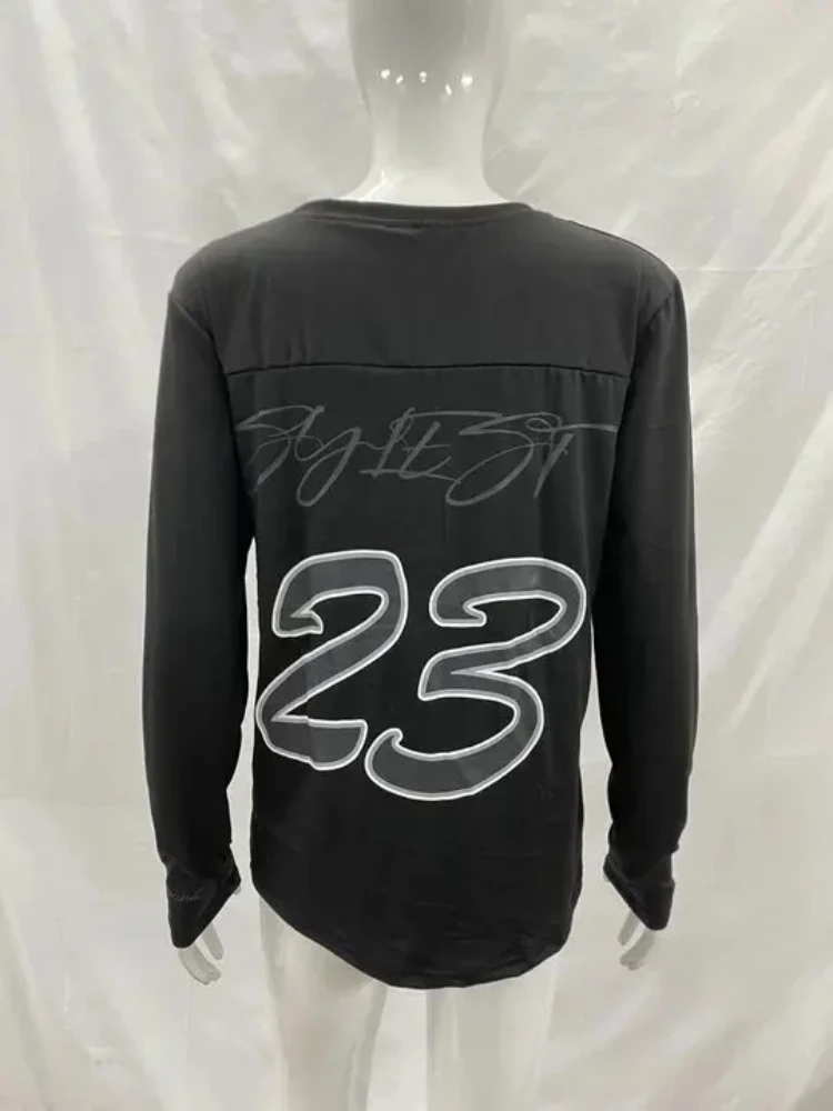 Mode Casual Lâche Polyvalent T-shirt Streetwear Harajuku Hip-hop Lettre Impression Tee Américain Rétro Esthétique Classique Punk Top