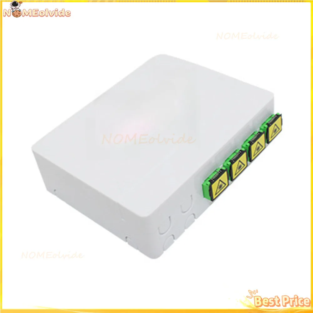 4 Ports Optical Fiber Panel Box  Core FTTH Optic Termination Ftth 4 Ports Optical Fiber Panel Box With SC APC Connectors Pigtail