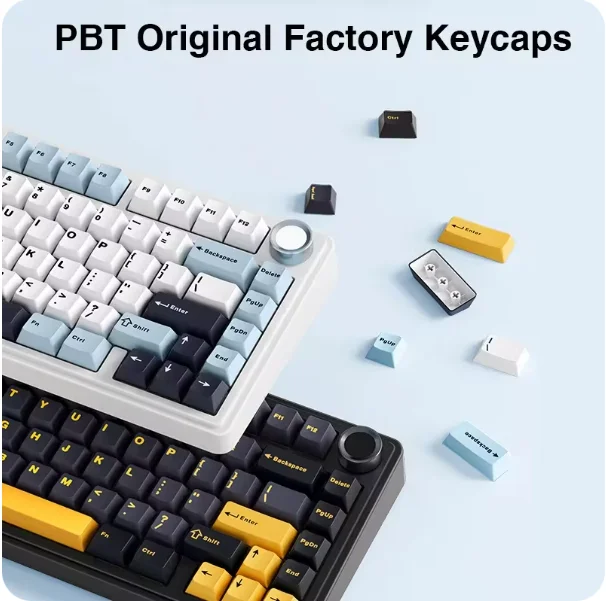 AULA F75 Mechanical Keyboard Wired/2.4G Wireless/Bluetooth RGB PBT 75% Layout OEM Profile Gasket Customized Pc Gaming Keyboard