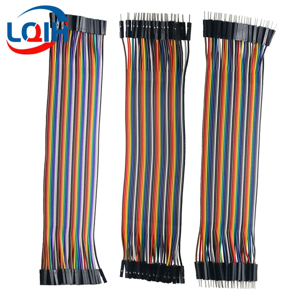 40-120 Stück Dupont-Kabel 10/15/20CM 30CM 40-Pin Stecker auf Stecker + Stecker auf Buchse Buchse auf Buchse Jumper-Kabel Dupont-Kabel für DIY-Kit