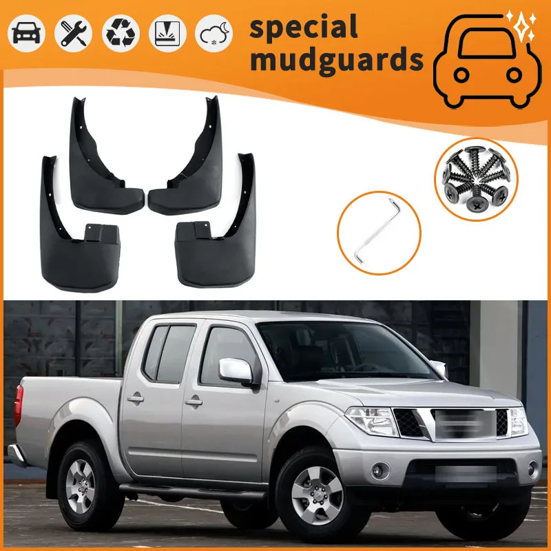

For the 05-22 models Nissan Navara Mudguards Fender Mudflaps Front Rear Flares Splash Guards Cover Car Accessorie