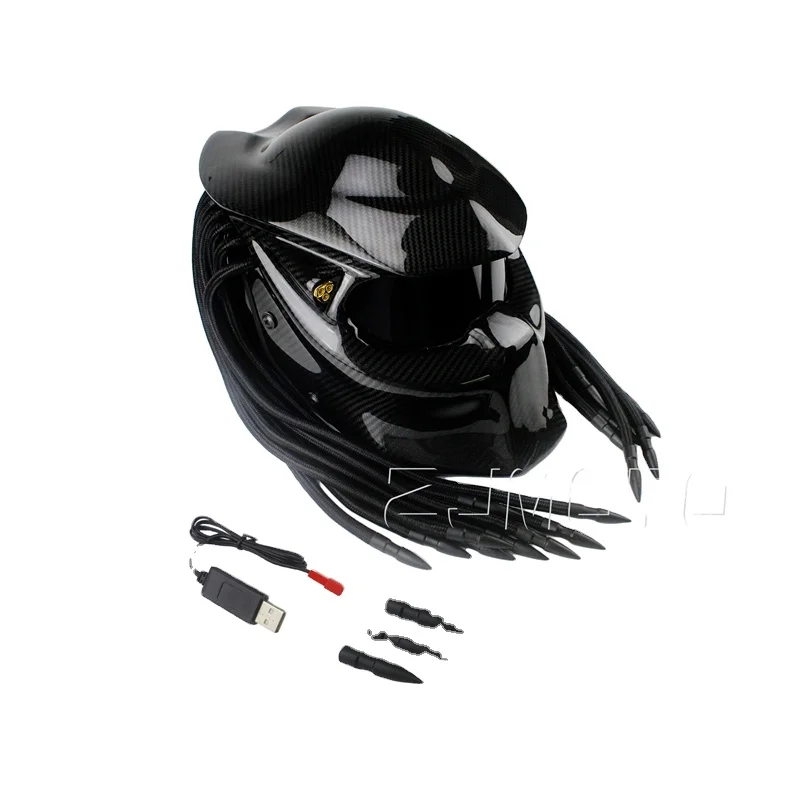 2020  Helmet Full Face Motorcycle Predator Carbon Fiber Motorcycle Helmet With Safety Certification