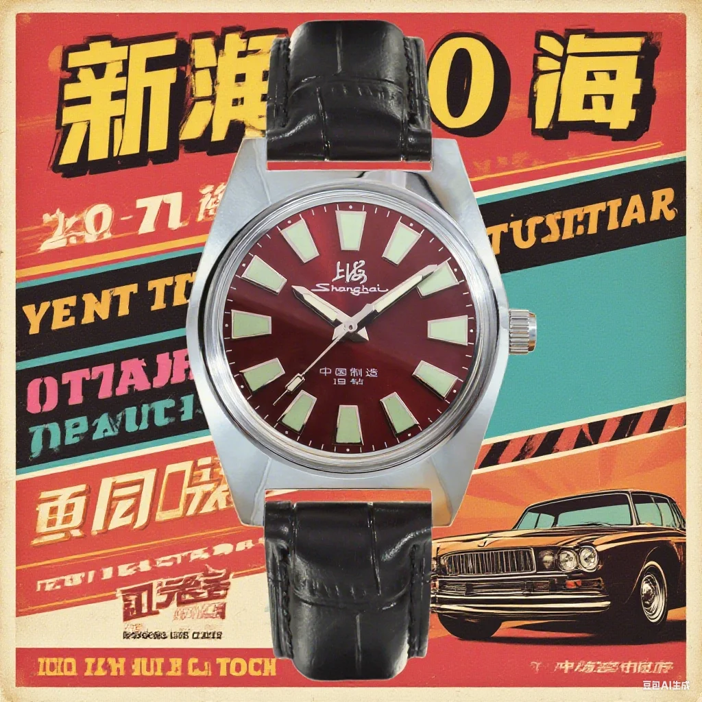 

Shanghai 7120 Men's Vintage Mechanical Watch - 36mm Hand-Wind, Roman Numeral Dial, Waterproof - Classic Retro Design