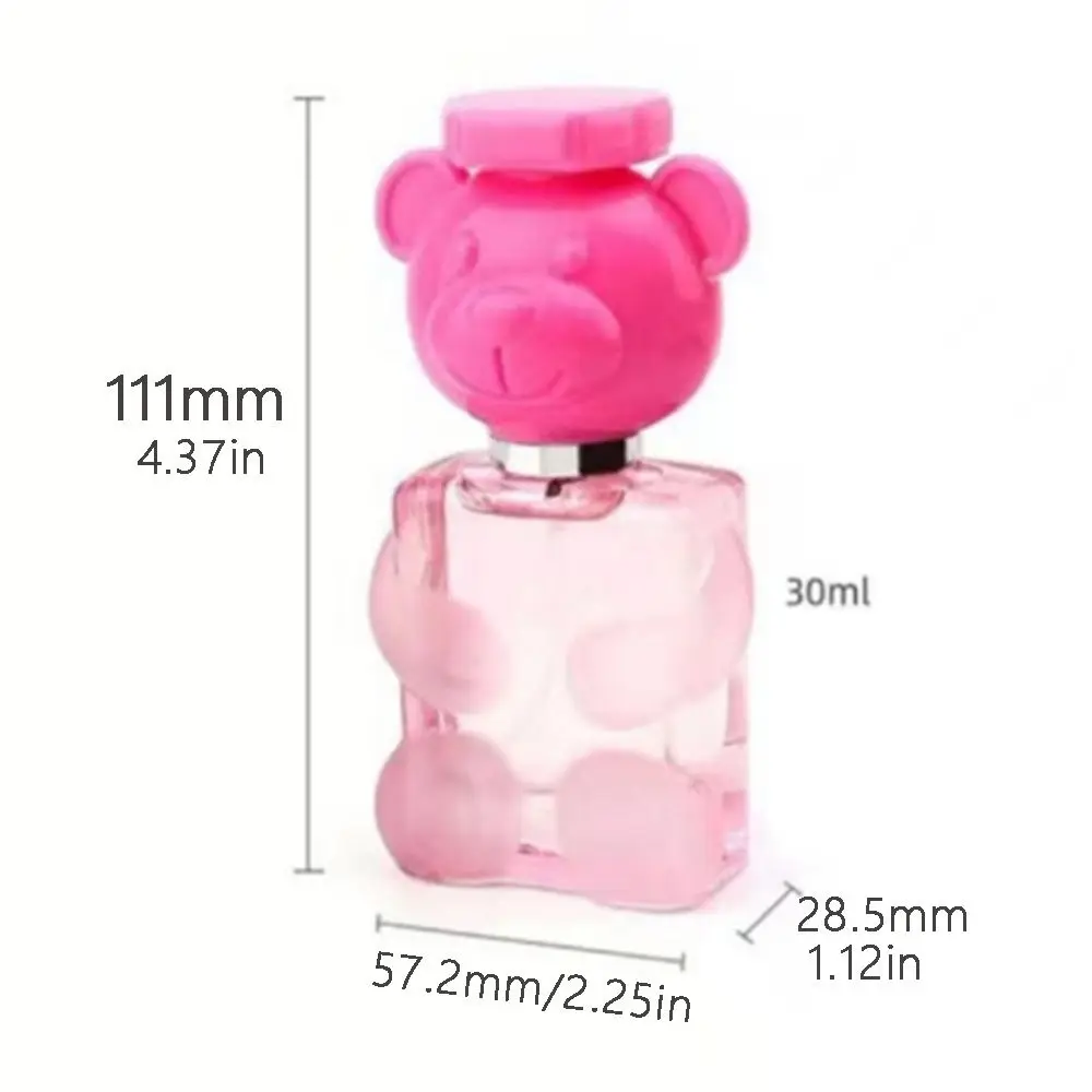 Little Bear Cub Shape Perfume Spray Bottles Empty 30ml Makeup Dispenser Cute Animal Press Bottle Women Travel Essentials