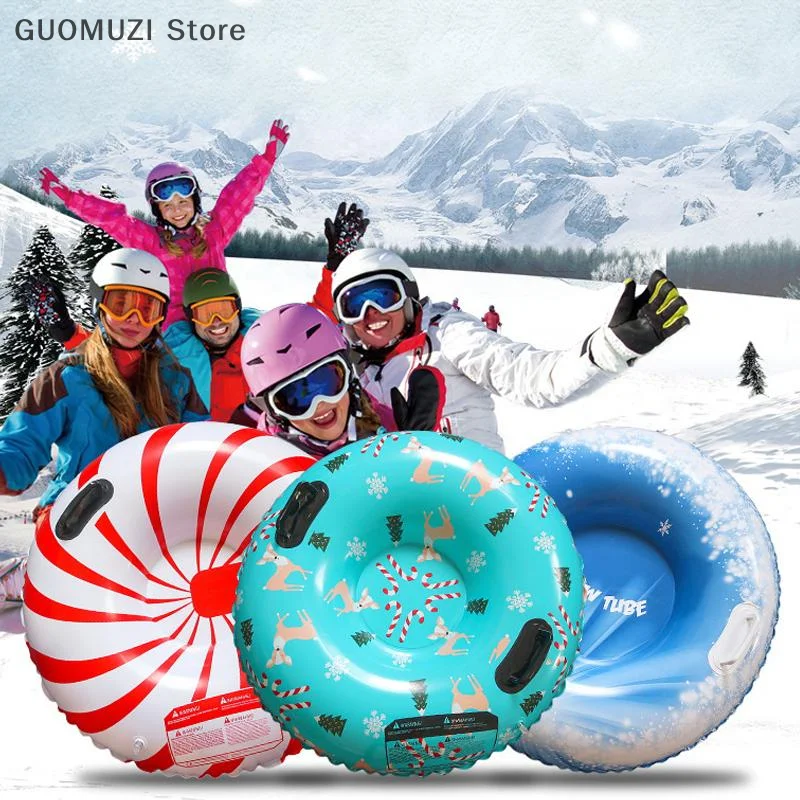 

【OD】Ski Ring Thicken Inflatable PVC Sledding Tube Snow Tubing Winter Snow Tube With Handle Winter Outdoor Sports Equipment