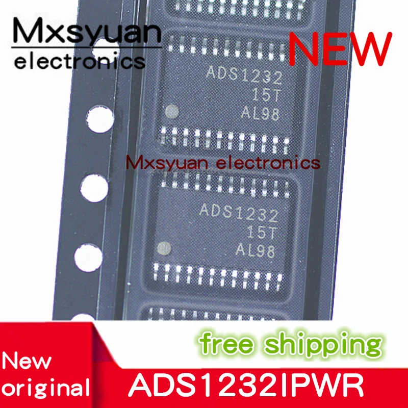 5PCS~20PCS/LOT 100% NEW ADS1232IPWR ADS1232IPW ADS1232 TSSOP24 Digital-to-analog converter