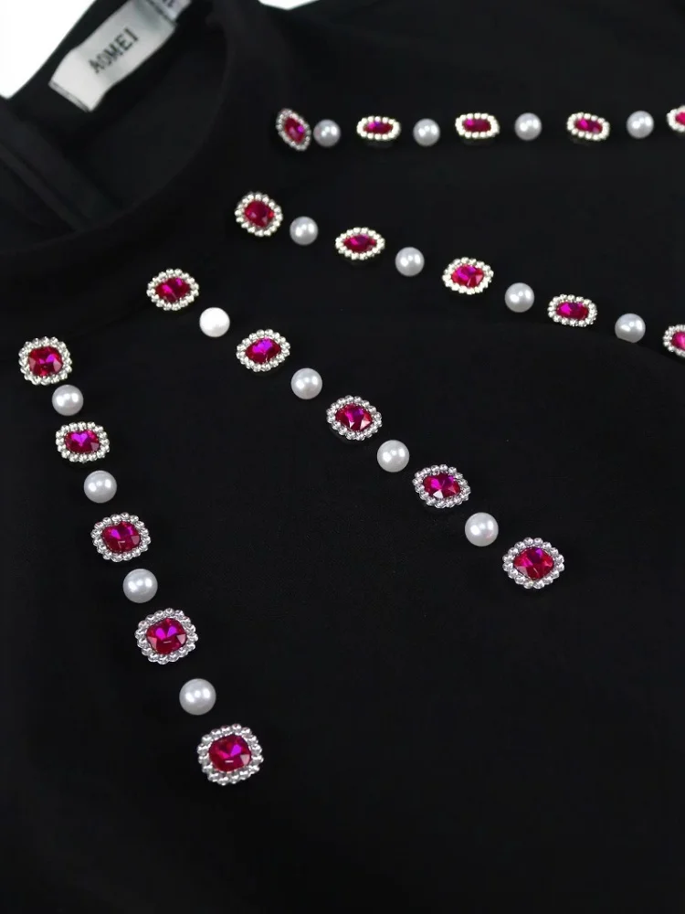 فستان Wmstar للنساء بسعر الجملة على الطراز الأفريقي بأكمام طويلة مع ألوان متباينة فستان أنيق للحفلات والولائم