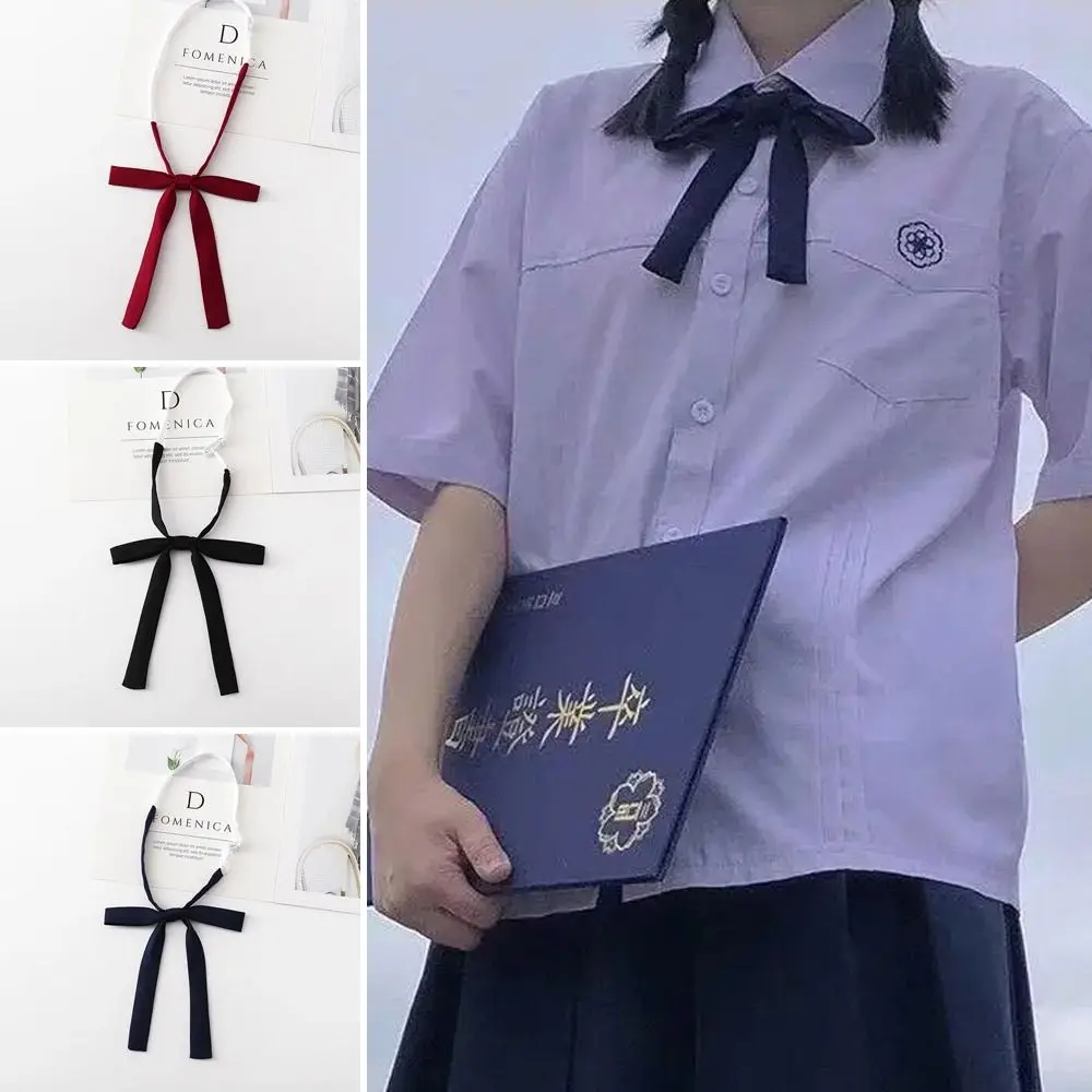 Neck Flower Bow Tie New Japanese JK Style Cosplay Uniform Bow Tie Clothing Accessories Uniform Shirt Handmade Bowtie Woman