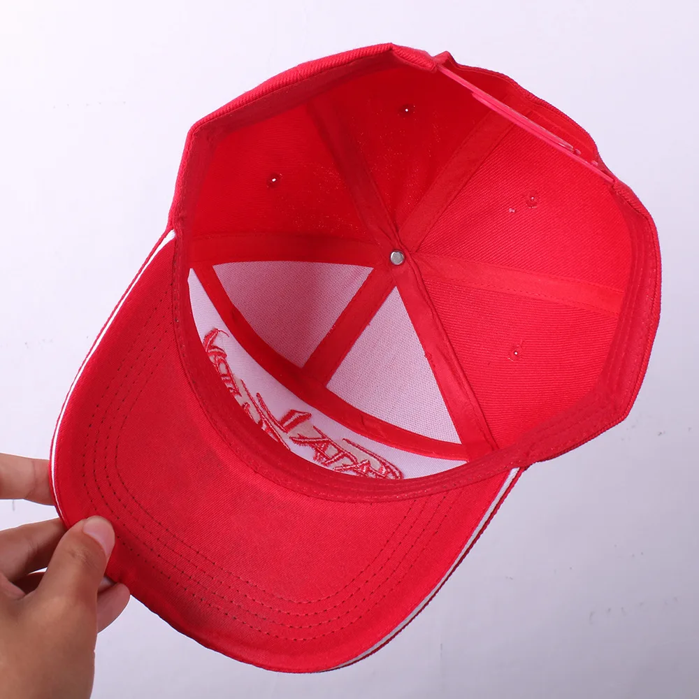 Fatal Fury Red Embroidered Duck Tongue Pure Cotton Baseball Hat Arcade Game Cosplay Costumes Halloween Party Accessories Props