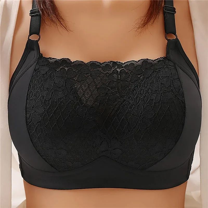 Women'S Lace Leisure Breathable Bra Gathering Bra Gathering Push Up Crop Top Fitness Vest Camisole Crop Top With Pad