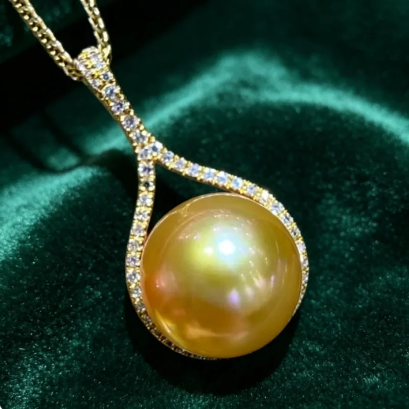 south-sea-gold-round-pearl-pendant-necklace-18inch-925s-aaaa-11-12mm-elegant-jewelry-for-women
